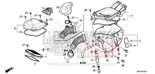 FILTRE A AIR XR125LEKJ de 2018